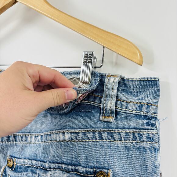 Mek Denim Jeans 38x32 Men’s Blue Salvage Oaxaca Button Fly - Picture 9 of 12